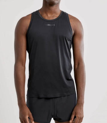 Vent Mesh Singlet M Black/Fiesta