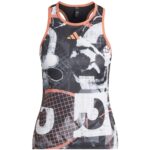 Camiseta Adidas tirantes Club Graph White/Black/Coral (HR6494)