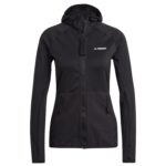 Chaqueta con Capucha W TX Flooce LT HJ Black (GI7168)